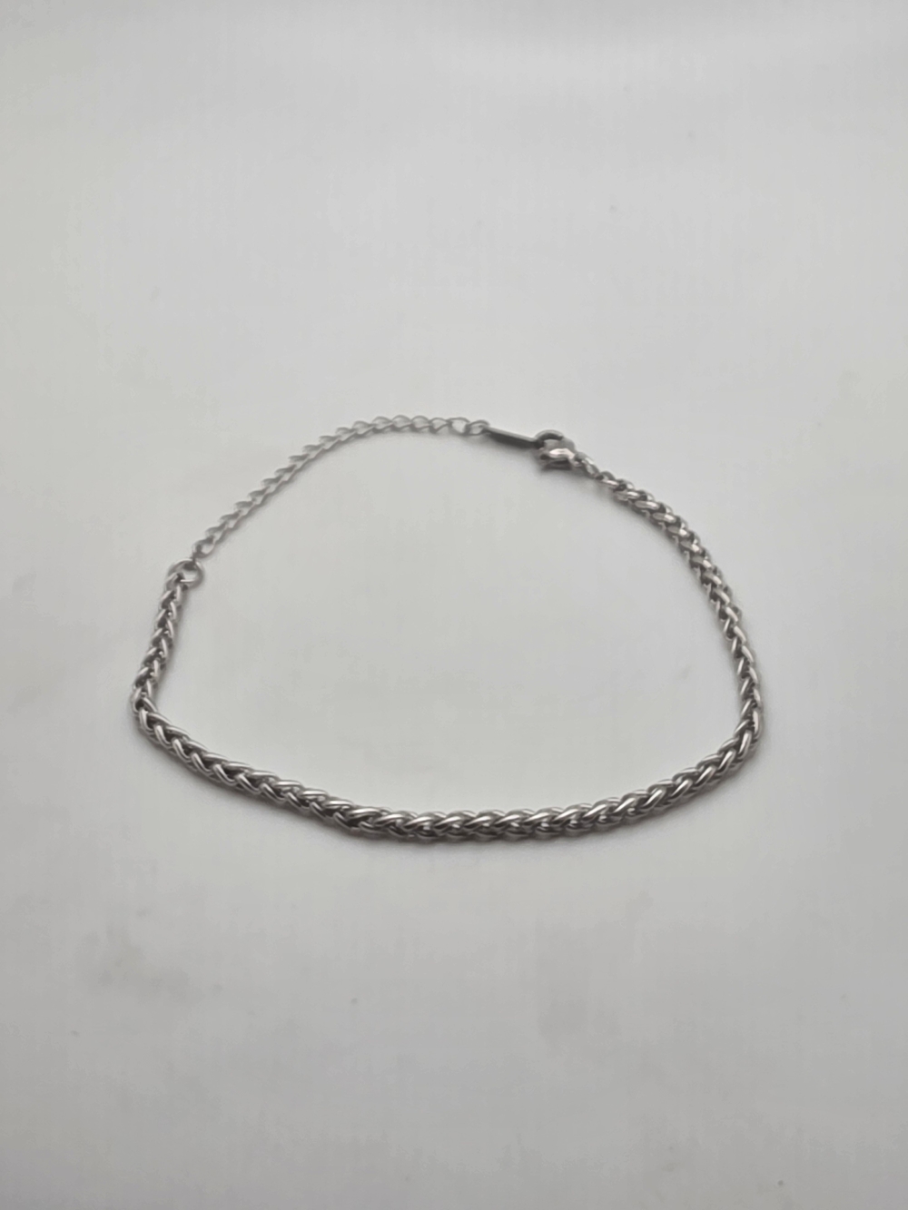 Silver Rope Chain Bracelet